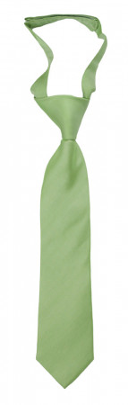 SOLID Light green petite cravate enfant pré-nouée