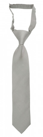 SOLID Light grey petite cravate enfant pré-nouée