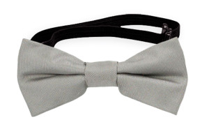 SOLID Light grey nœud papillon bébé
