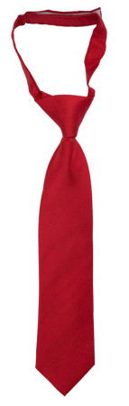 SOLID Light red petite cravate enfant pré-nouée