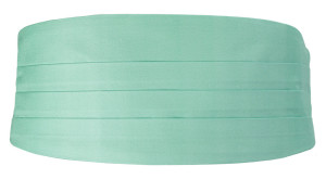 SOLID Light turquoise ceinture de smoking