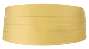 SOLID Light yellow ceinture de smoking