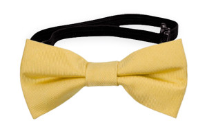 SOLID Light yellow nœud papillon bébé