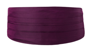 SOLID Magenta ceinture de smoking