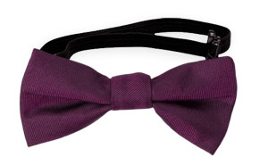 SOLID Magenta nœud papillon bébé