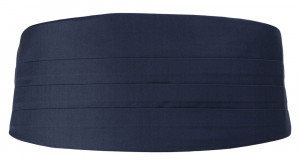 SOLID Navy blue ceinture de smoking