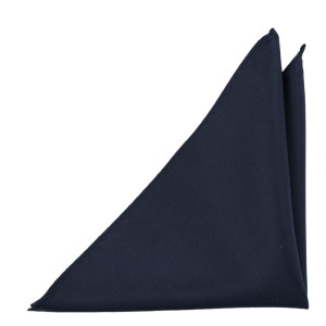 SOLID Navy blue pochette de costume