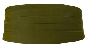 SOLID Olive ceinture de smoking