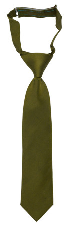 SOLID Olive petite cravate enfant pré-nouée