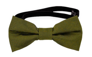 SOLID Olive nœud papillon bébé