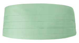 SOLID Pastel green ceinture de smoking