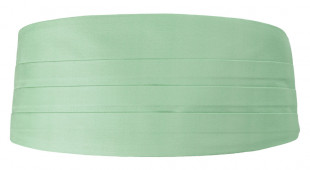 SOLID Pastel green ceinture de smoking