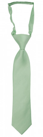 SOLID Pastel green petite cravate enfant pré-nouée
