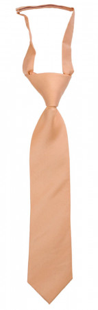 SOLID Peach petite cravate enfant pré-nouée