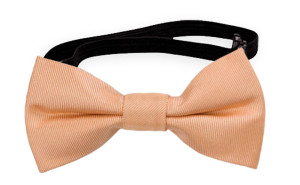 SOLID Peach nœud papillon bébé