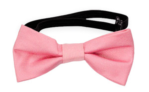 SOLID Pink nœud papillon bébé