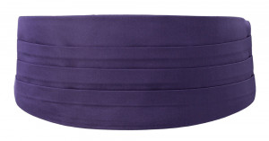 SOLID Purple ceinture de smoking