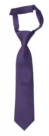 SOLID Purple petite cravate enfant pré-nouée