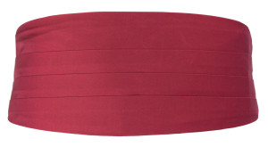 SOLID Raspberry ceinture de smoking