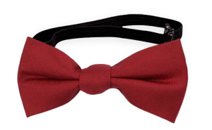 SOLID Red nœud papillon bébé