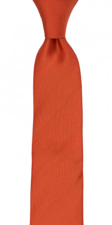 SOLID Rusty Orange cravate enfant medium