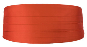 SOLID Rusty Orange ceinture de smoking