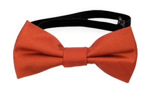 SOLID Rusty Orange nœud papillon bébé
