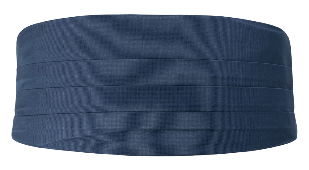 SOLID Steel blue ceinture de smoking