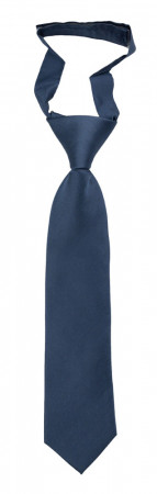 SOLID Steel blue petite cravate enfant pré-nouée