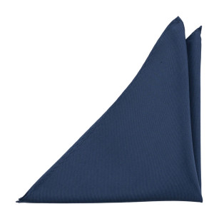 SOLID Steel blue pochette de costume