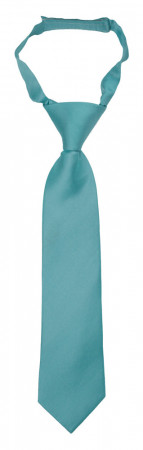 SOLID Turquoise petite cravate enfant pré-nouée