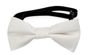 SOLID White nœud papillon bébé