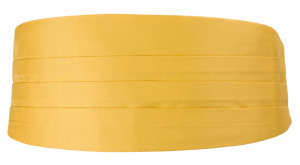 SOLID Yellow ceinture de smoking