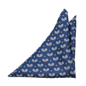 TIEBREAKER Blue pochette de costume
