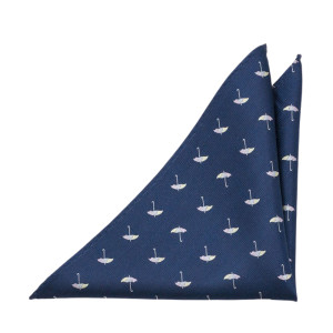 TIEBRELLA Blue pochette de costume
