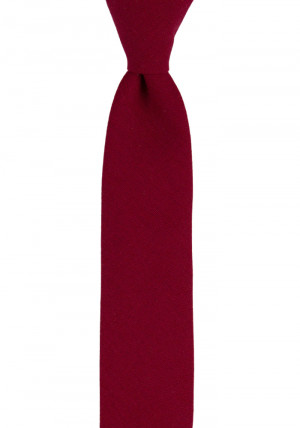 WISTFUL Dark red cravate slim