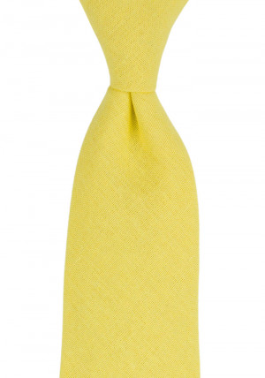 WISTFUL Light yellow cravate classique