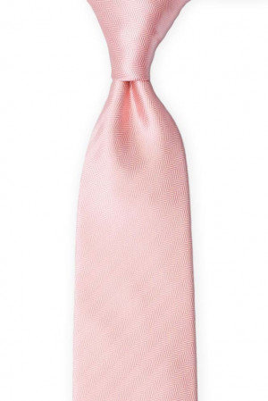JAGGED Blush pink cravate classique