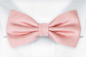JAGGED Blush pink nœud papillon pré-noué
