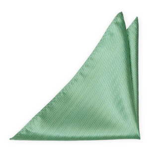 JAGGED Seafoam turquoise pochette de costume