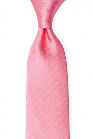 JAGGED Warm pink cravate classique