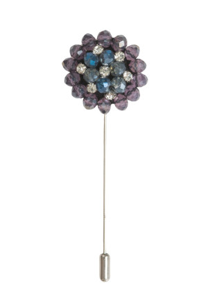 JEWELLERY PURPLE BLUE épinglette