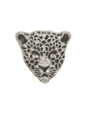 LEOPARD SILVER épinglette