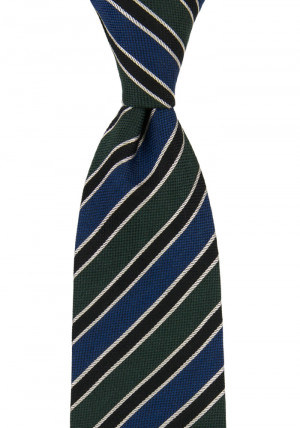 LINED UP GREEN BLUE cravate classique