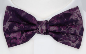 LOVEBOMBER AUBERGINE nœud papillon pré-noué