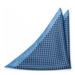 MEDAGLIONI Light blue pochette de costume