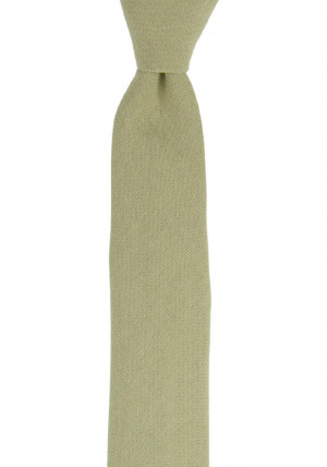 MOREAMORE Sage green cravate slim