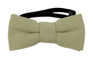 MOREAMORE Sage green nœud papillon bébé