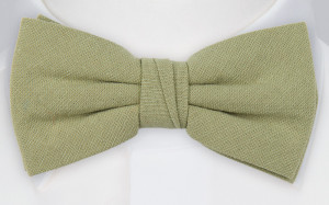 MOREAMORE Sage green nœud papillon pré-noué