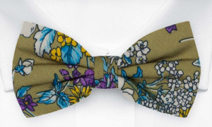 NOSEGAY Olive green nœud papillon